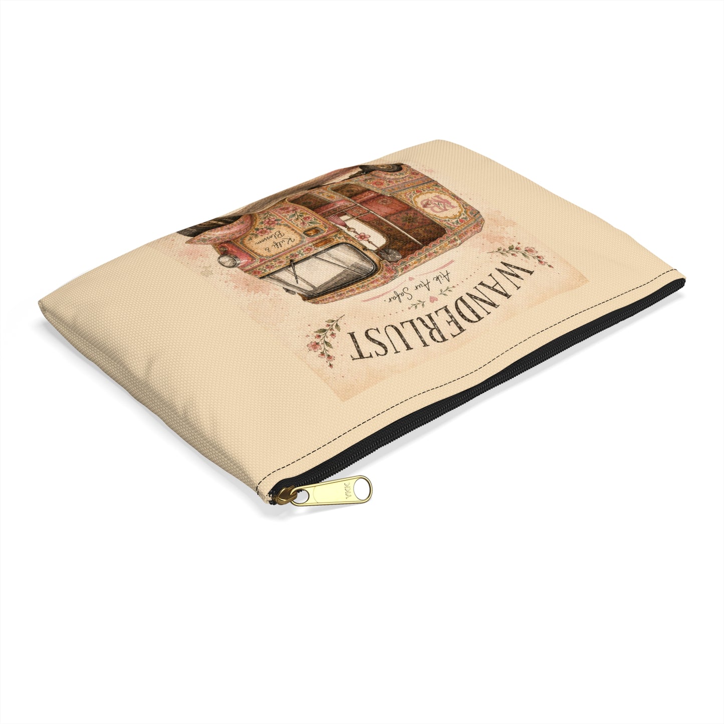 Wanderlust Floral Tuk Tuk Accessory Pouch