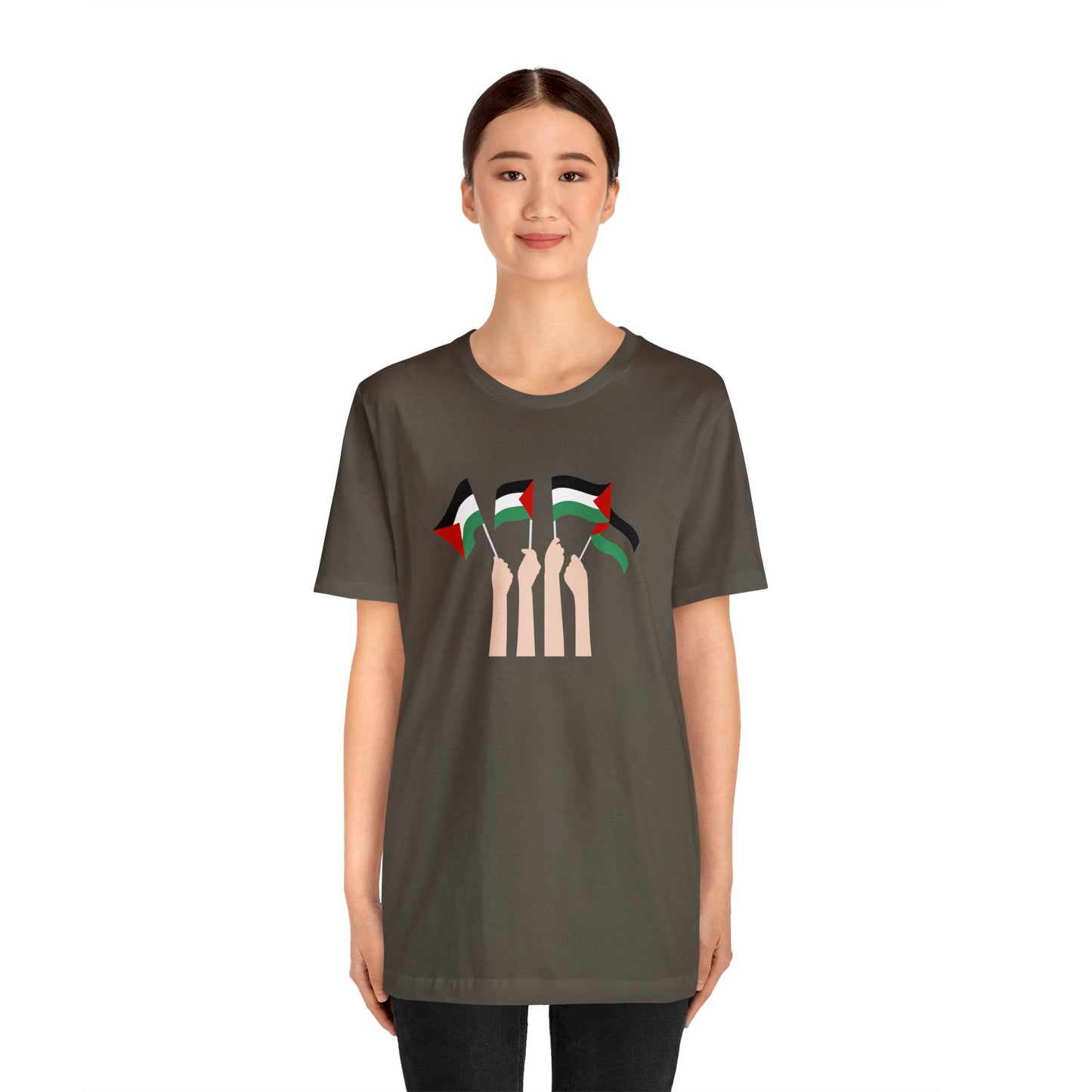 Stand with Palestine Unisex Jersey Short Sleeve Tee
