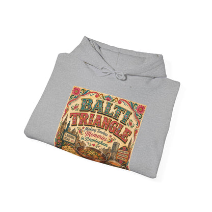 Baltimore Charm Hoodie - 'Balti Triangle' Vintage Food Poster Sweatshirt