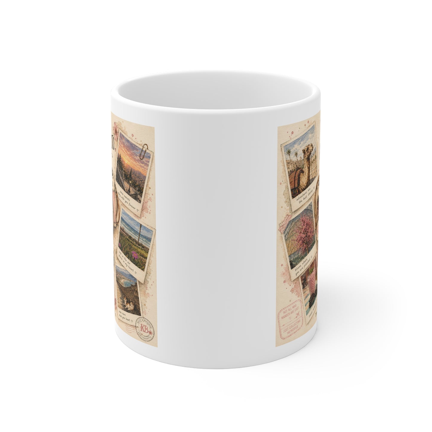 Mug — Vintage Camera Collage "Bas Aik Aur Photo" Travel Photo Coffee Mug