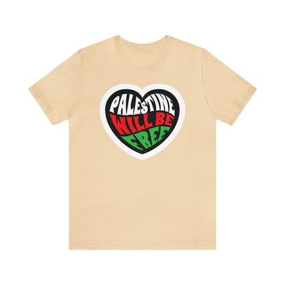 Palestine will be free Unisex Jersey Short Sleeve Tee