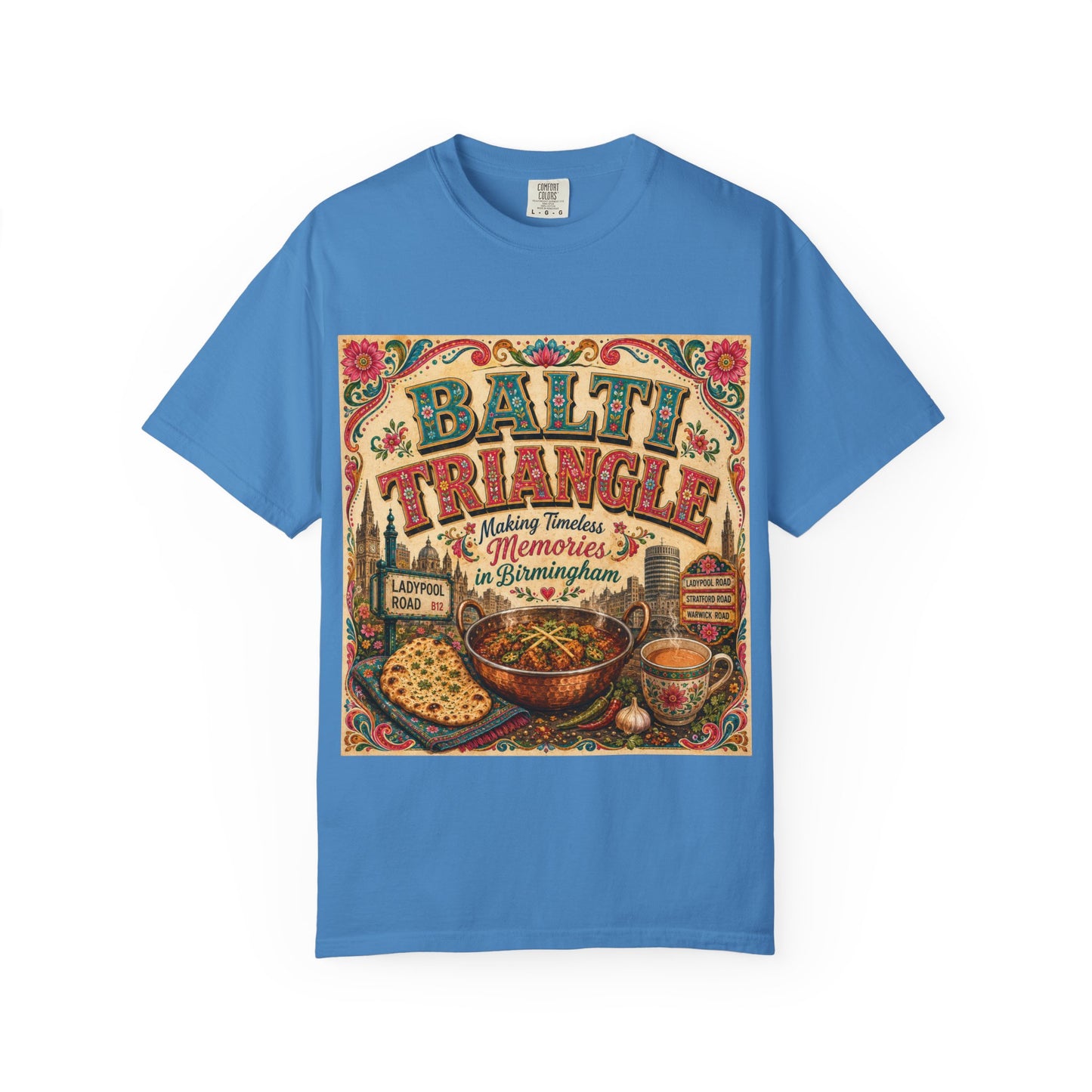 Balthi Triangle Vintage Indian Food T-Shirt