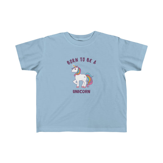 Kids Born to be Unicorn Fine Jersey Tee