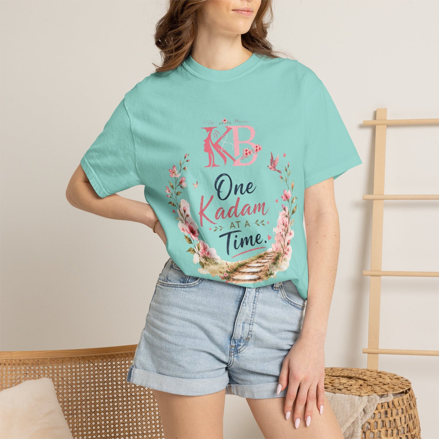 One Kadam at a Time Floral T-Shirt