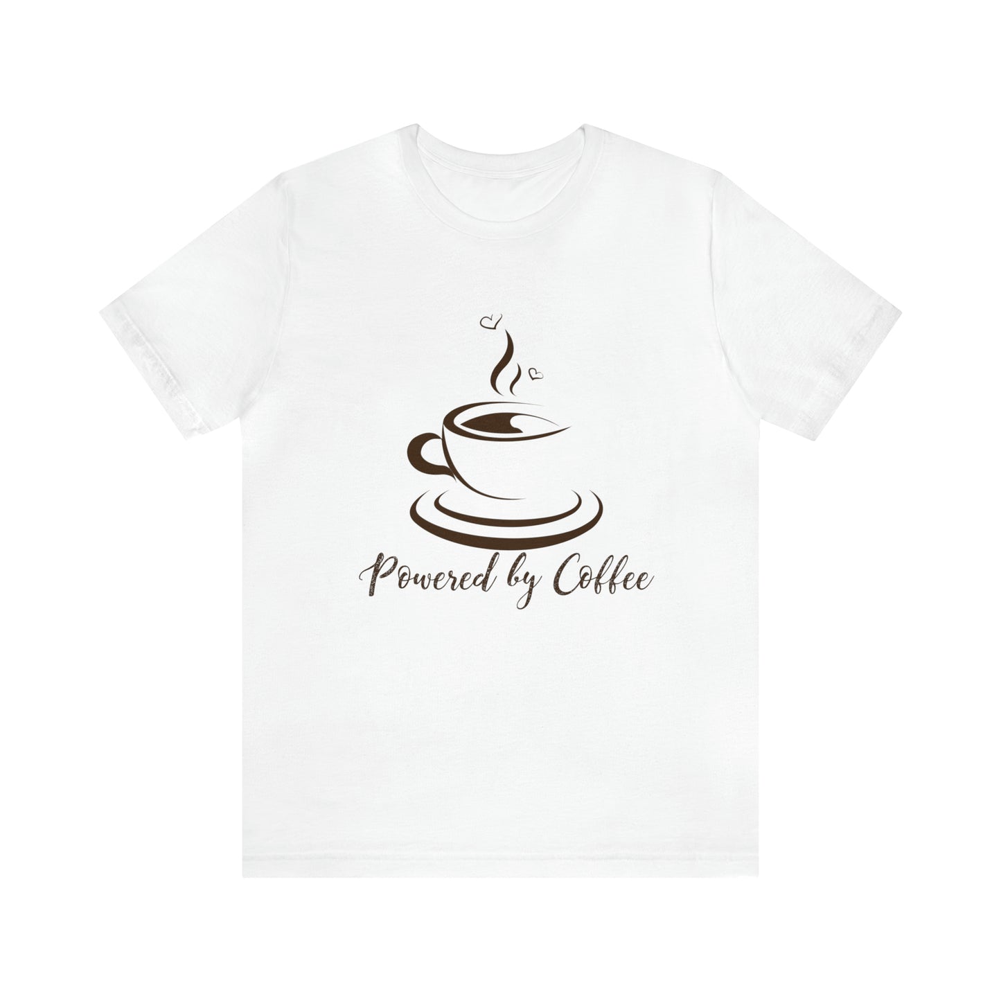 Powered by coffee Jersey Short Sleeve Tee