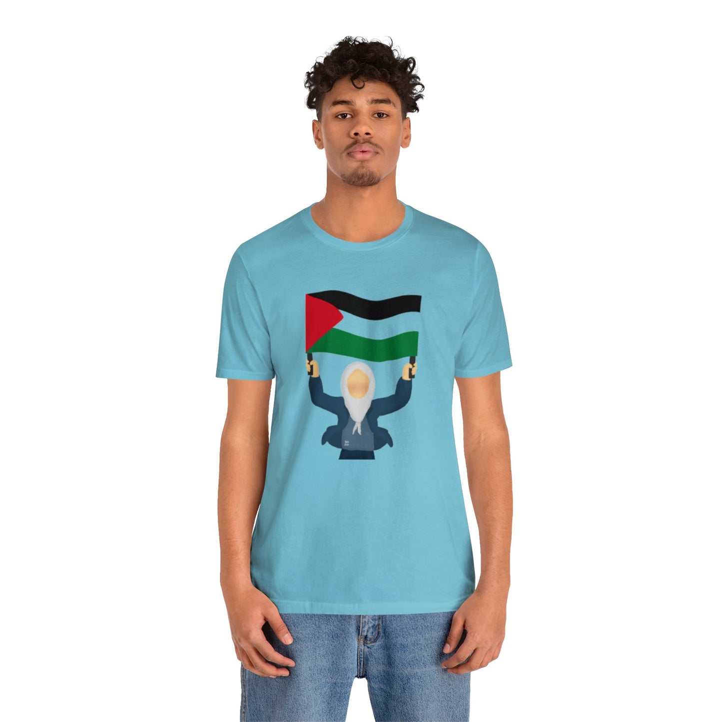 Support Palestine Unisex Jersey Short Sleeve Tee