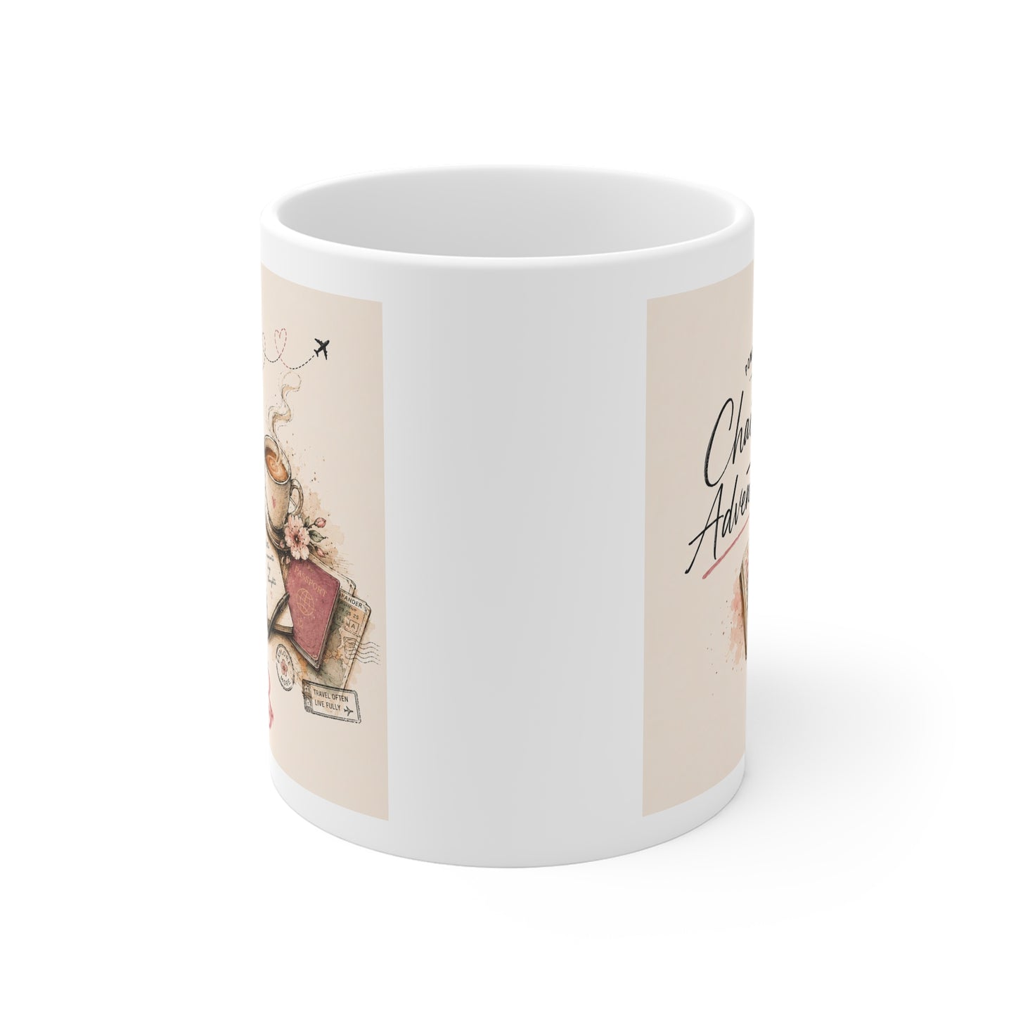 Chai & Adventure Tea Travel Ceramic Mug
