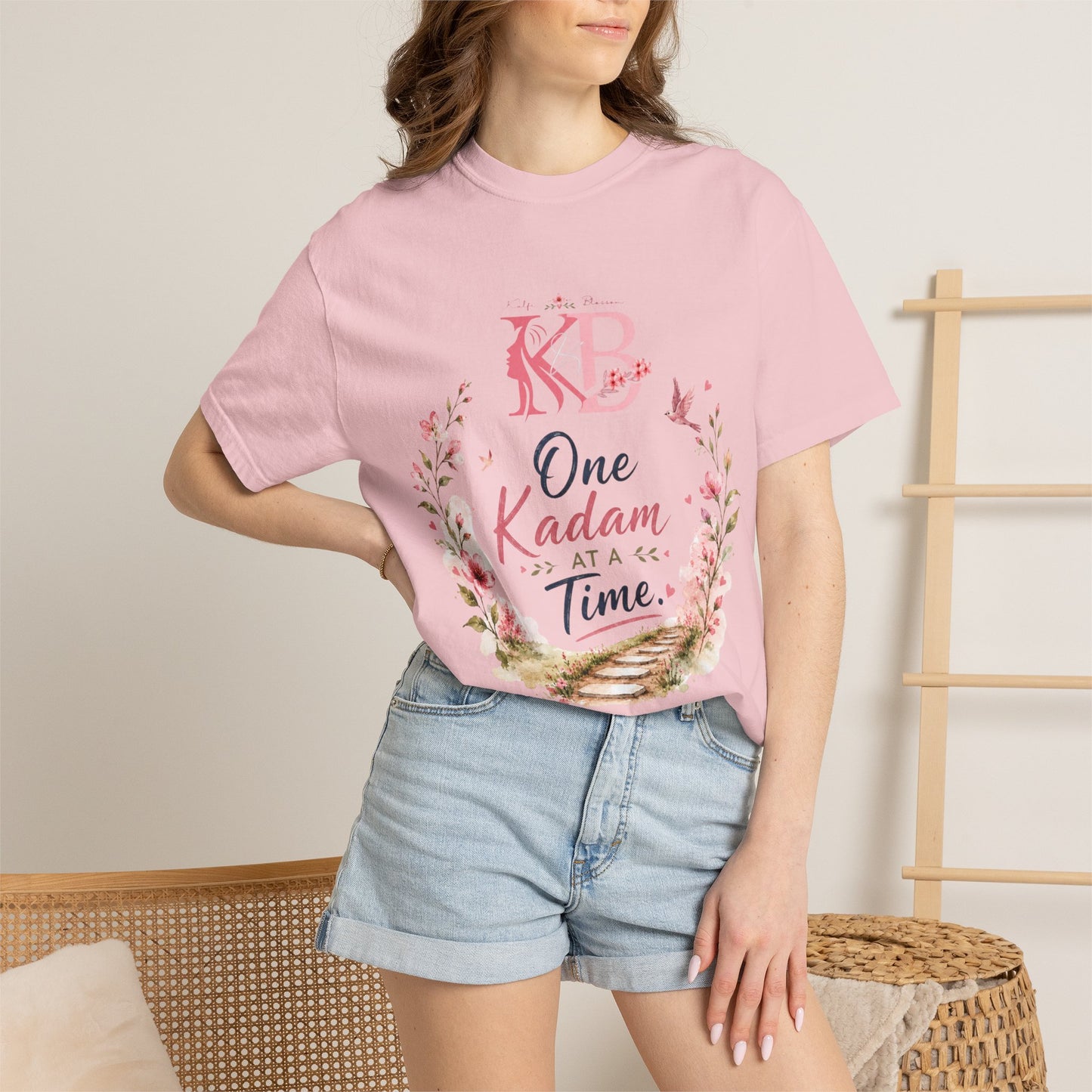One Kadam at a Time Floral T-Shirt