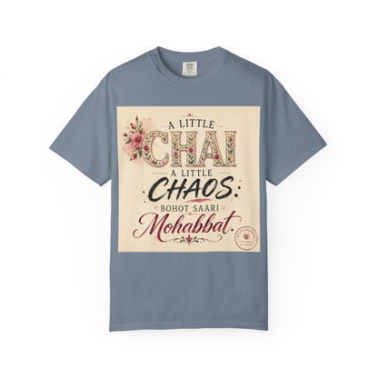 Chai & Chaos Tee — A Little Chai, A Little Chaos Vintage Floral T-Shirt