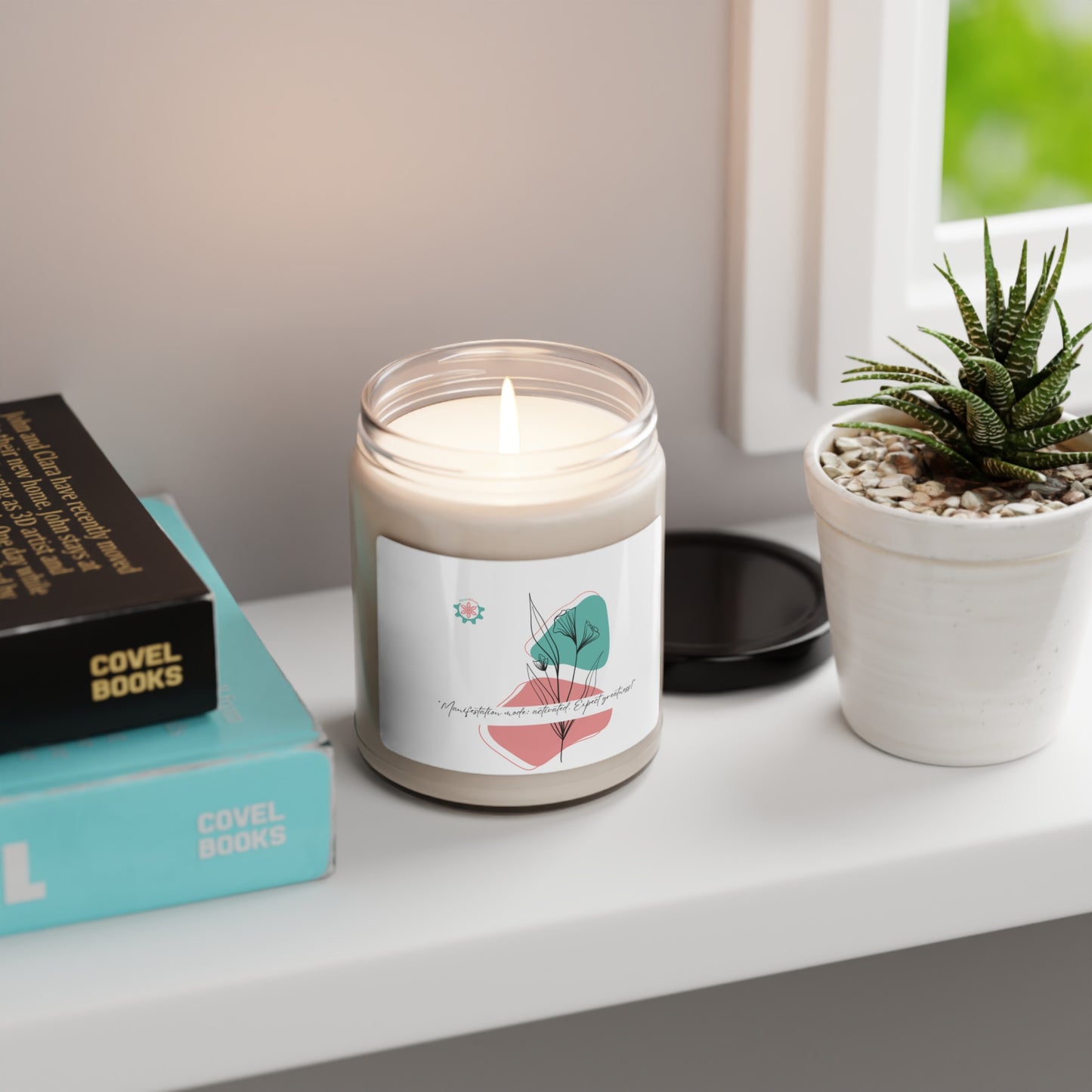 Scented Soy Candle, 9oz 'Manifestation mode activated, expect greatness' Mind bloom