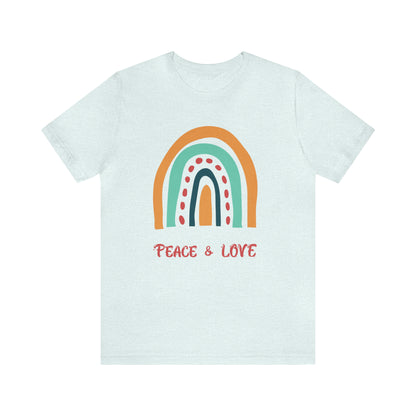 Peace and love Jersey Short Sleeve Tee