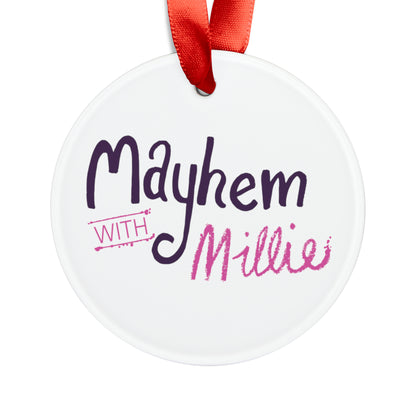 Acrylic Ornament with Ribbon