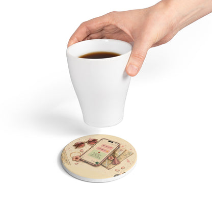 Bhejo Location Ceramic Coaster