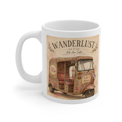 Wanderlust Vintage Tuk-Tuk Mug