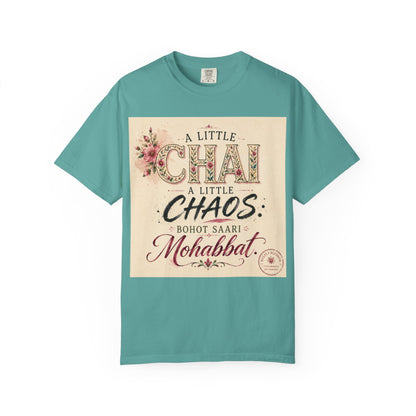Chai & Chaos Tee — A Little Chai, A Little Chaos Vintage Floral T-Shirt