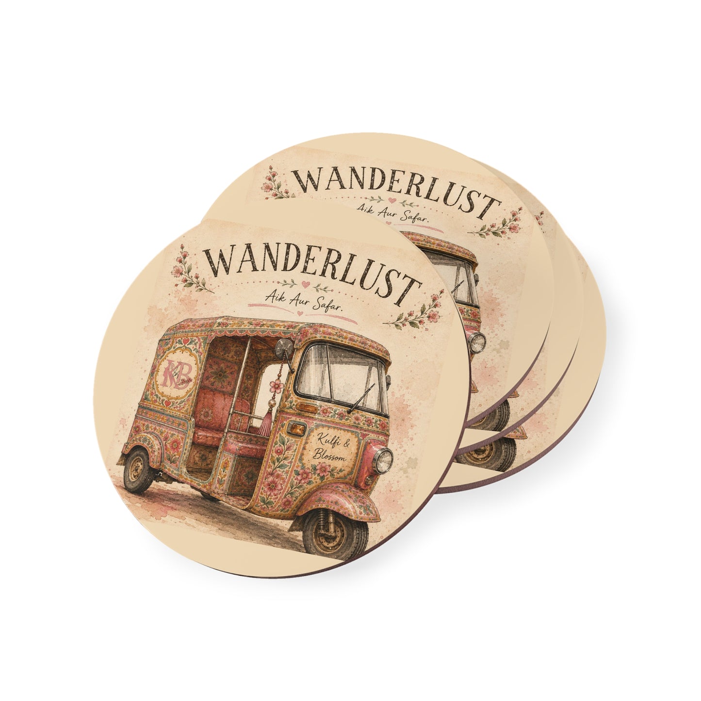Wanderlust Tuk Tuk Coasters