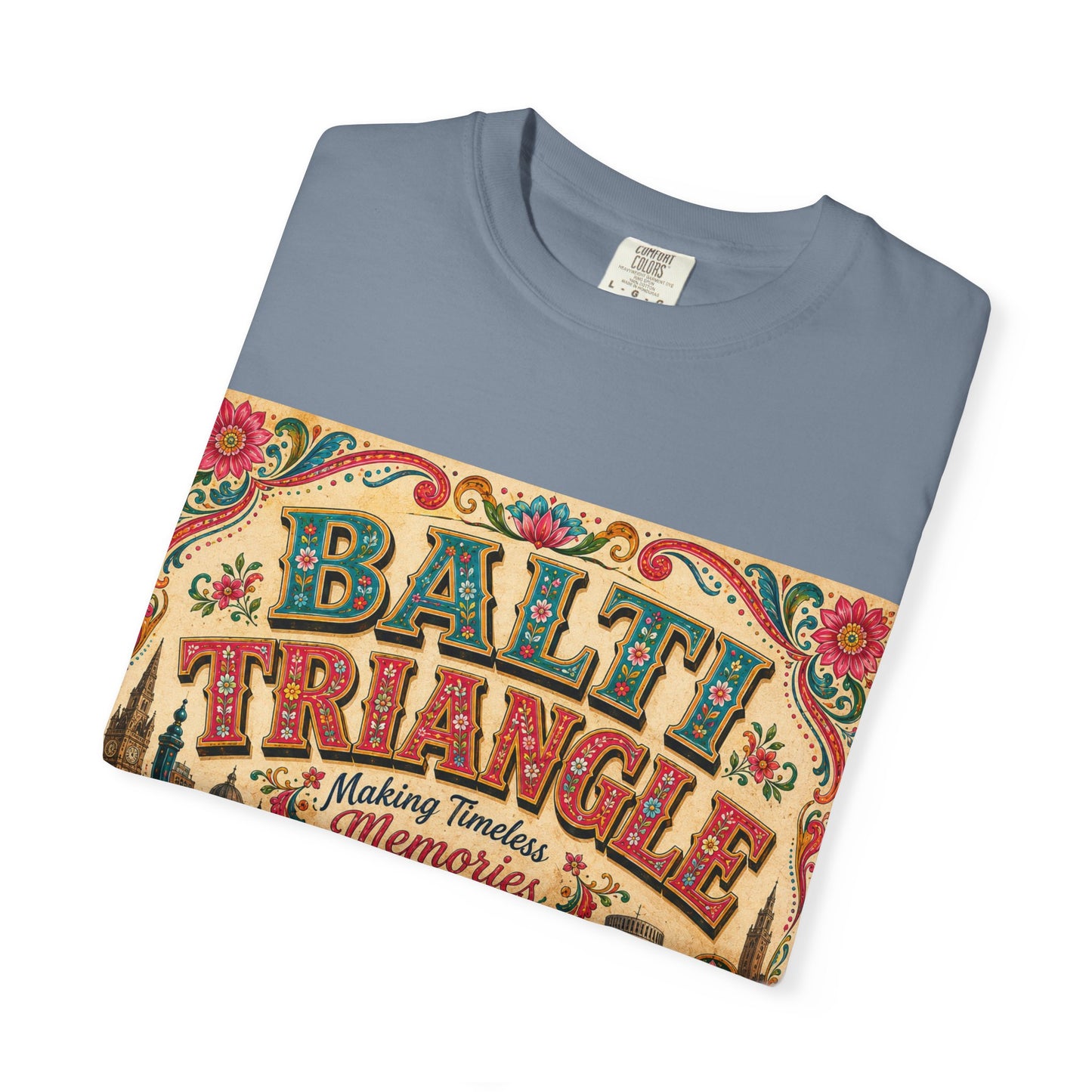Balthi Triangle Vintage Indian Food T-Shirt