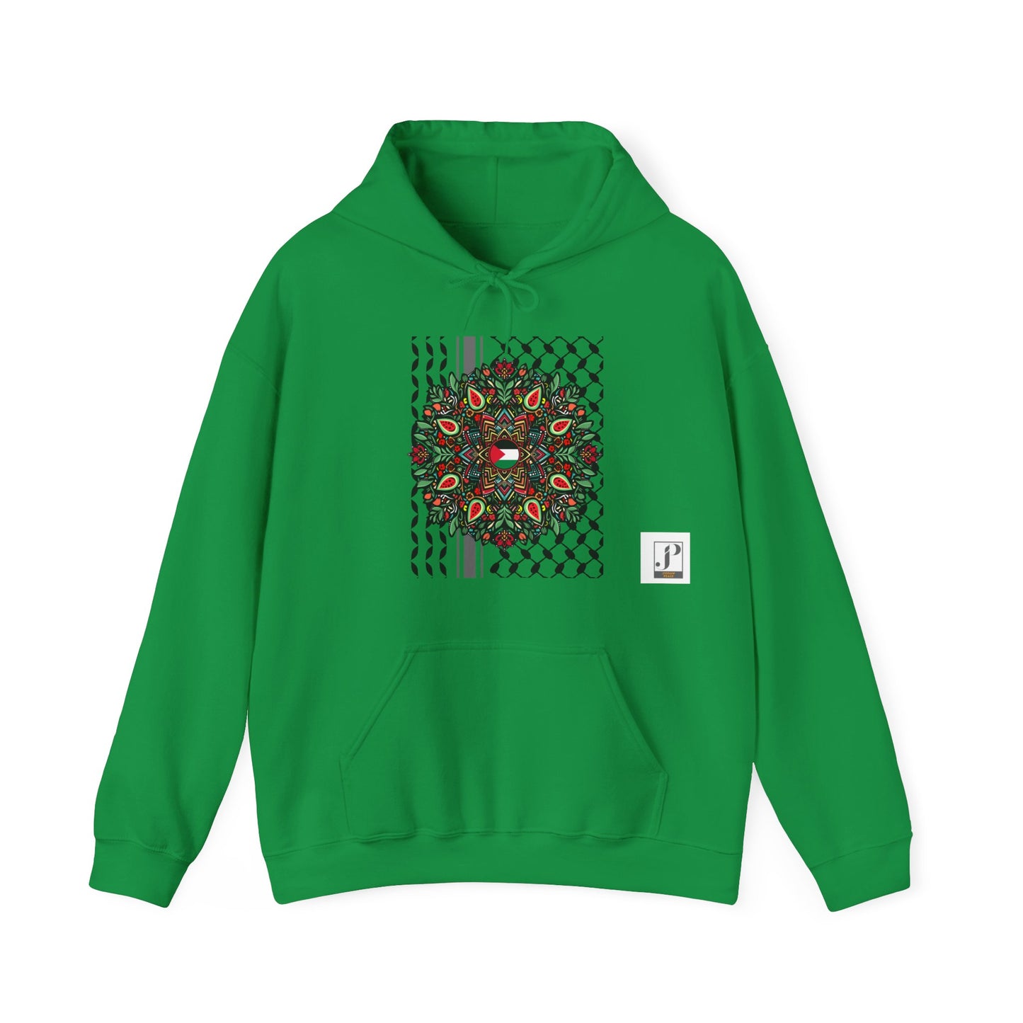 Keffiyah mandala palestine Heavy Blend Hooded Sweatshirt