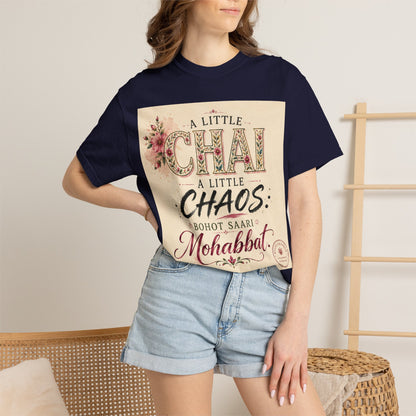 Chai & Chaos Tee — A Little Chai, A Little Chaos Vintage Floral T-Shirt