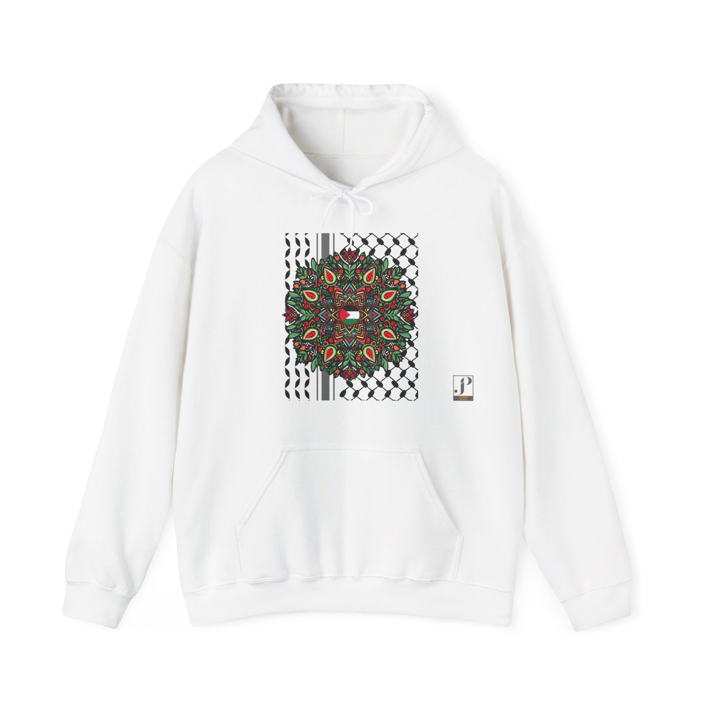 Keffiyah mandala palestine Heavy Blend Hooded Sweatshirt