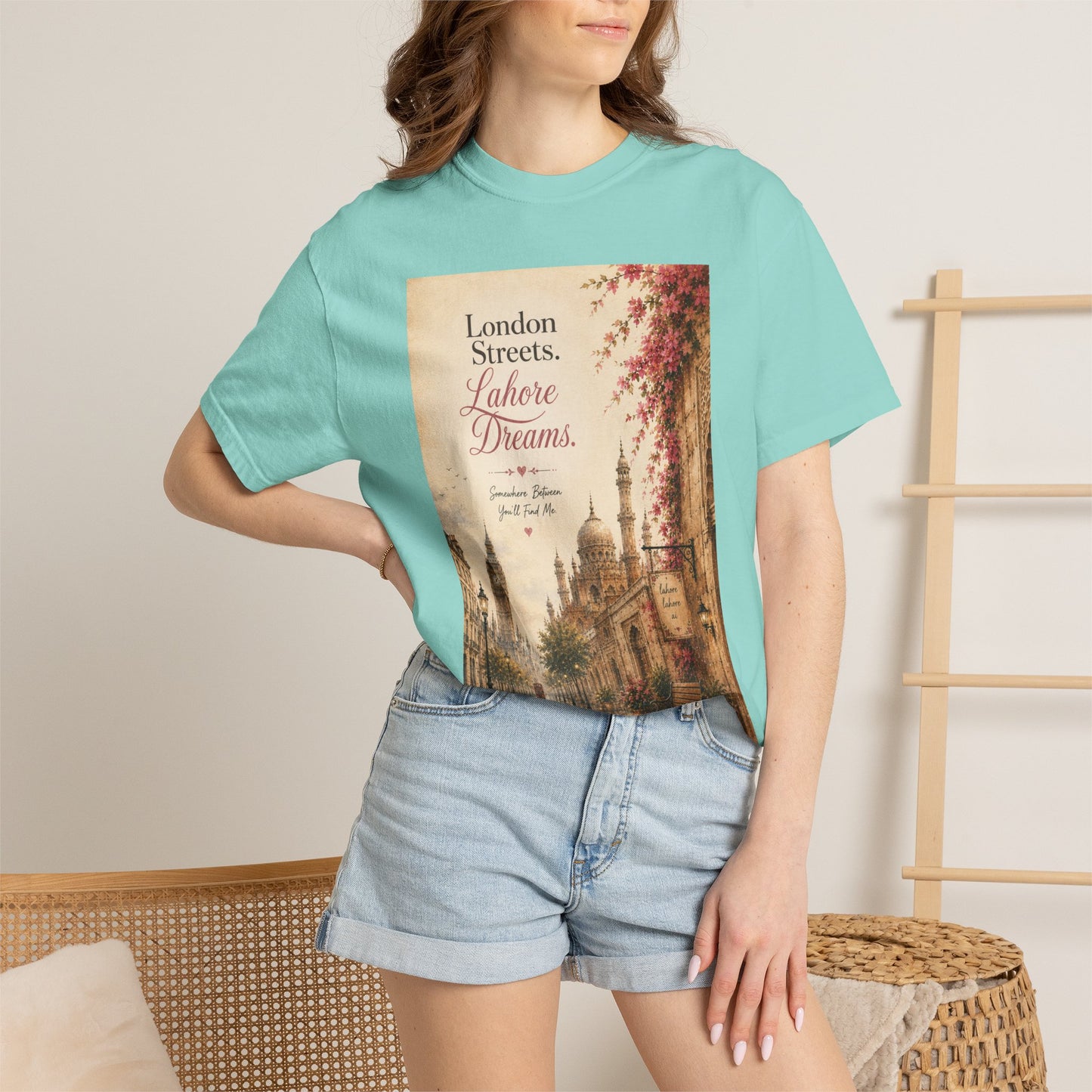 London Streets Vintage Tee — 'London Streets, Labor Dreams' Scenic Graphic T‑Shirt