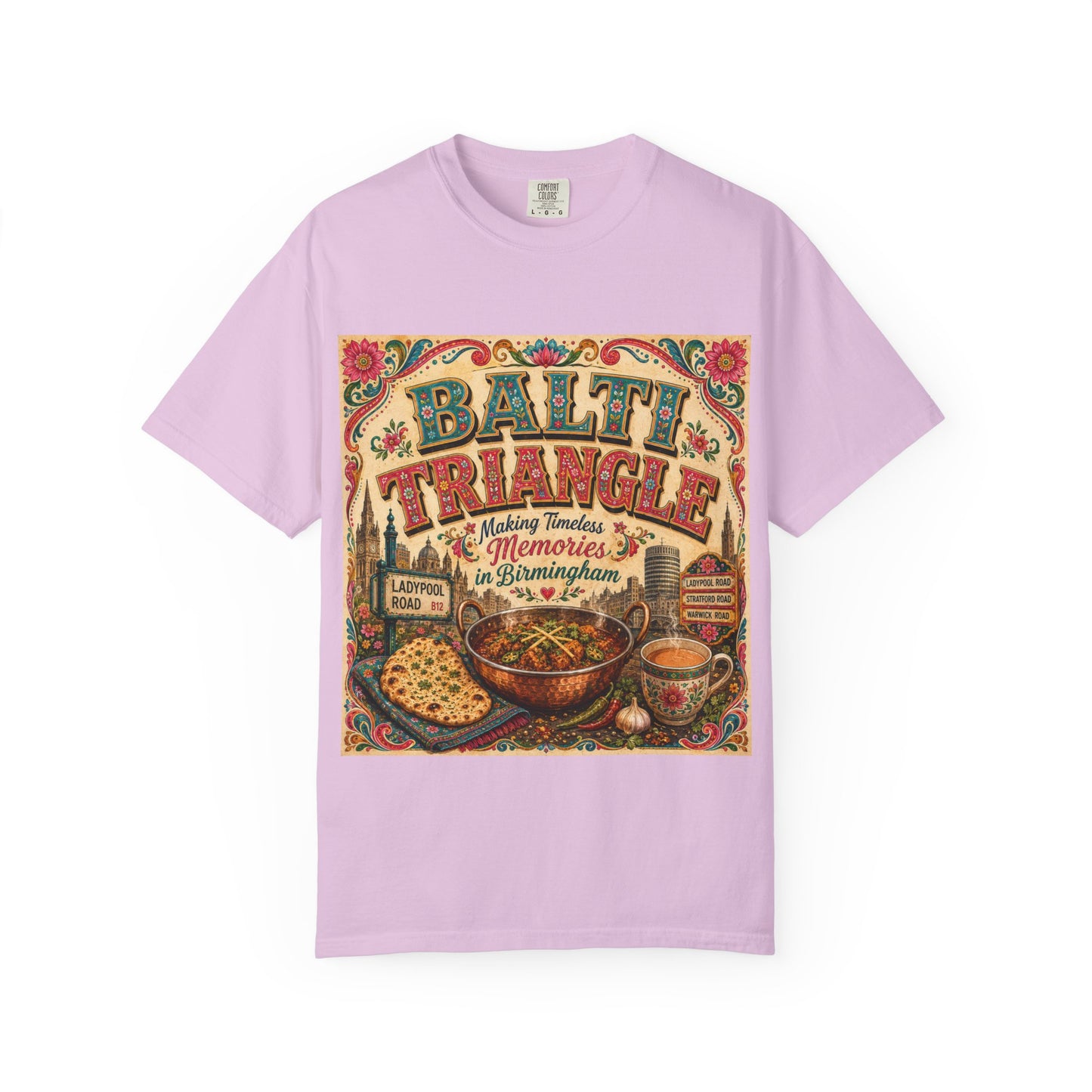 Balthi Triangle Vintage Indian Food T-Shirt