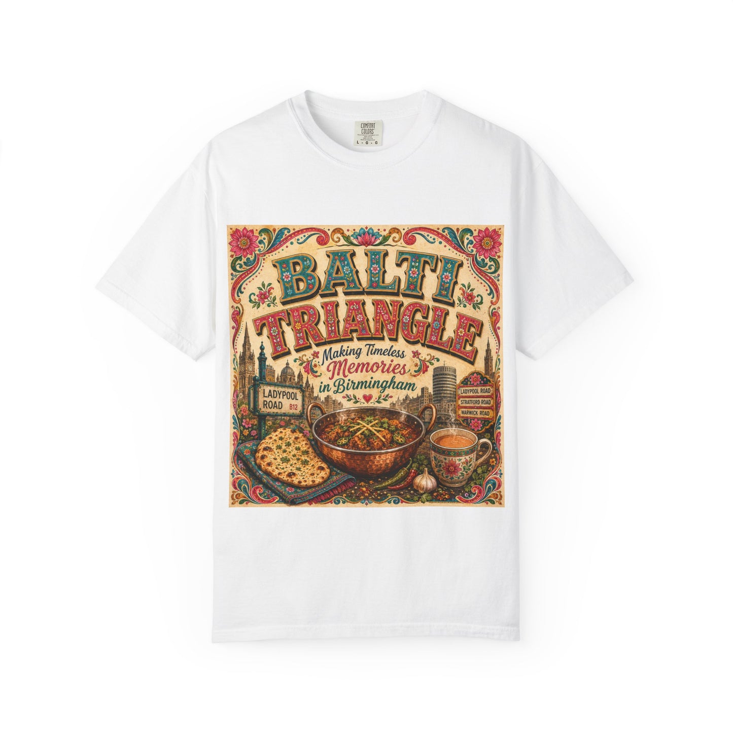 Balthi Triangle Vintage Indian Food T-Shirt