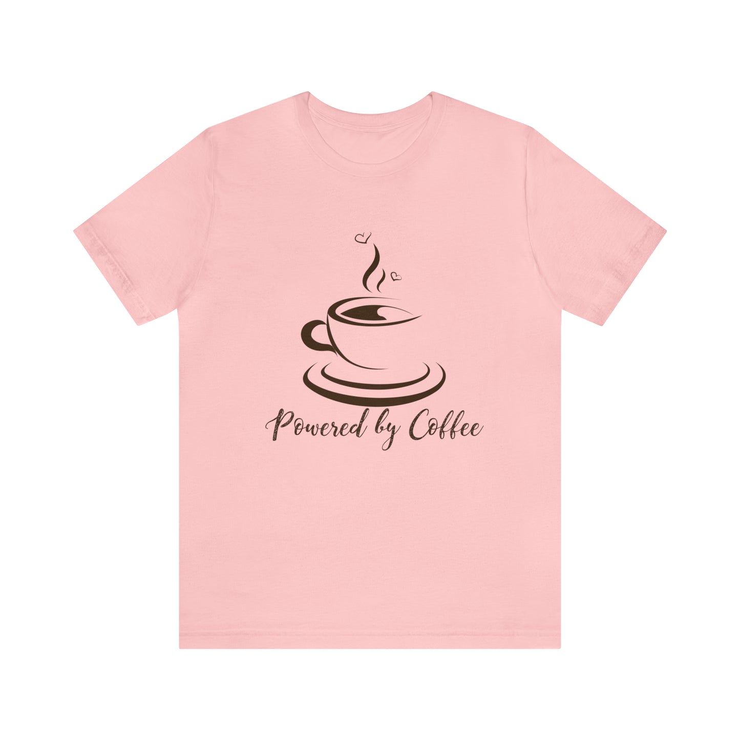 Powered by coffee Jersey Short Sleeve Tee