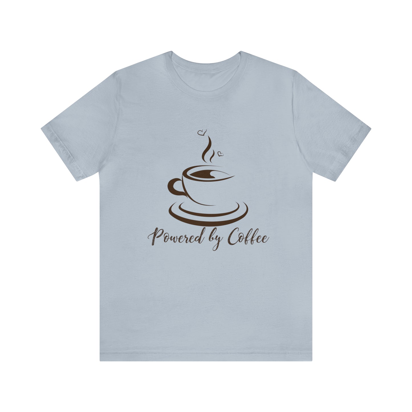 Powered by coffee Jersey Short Sleeve Tee