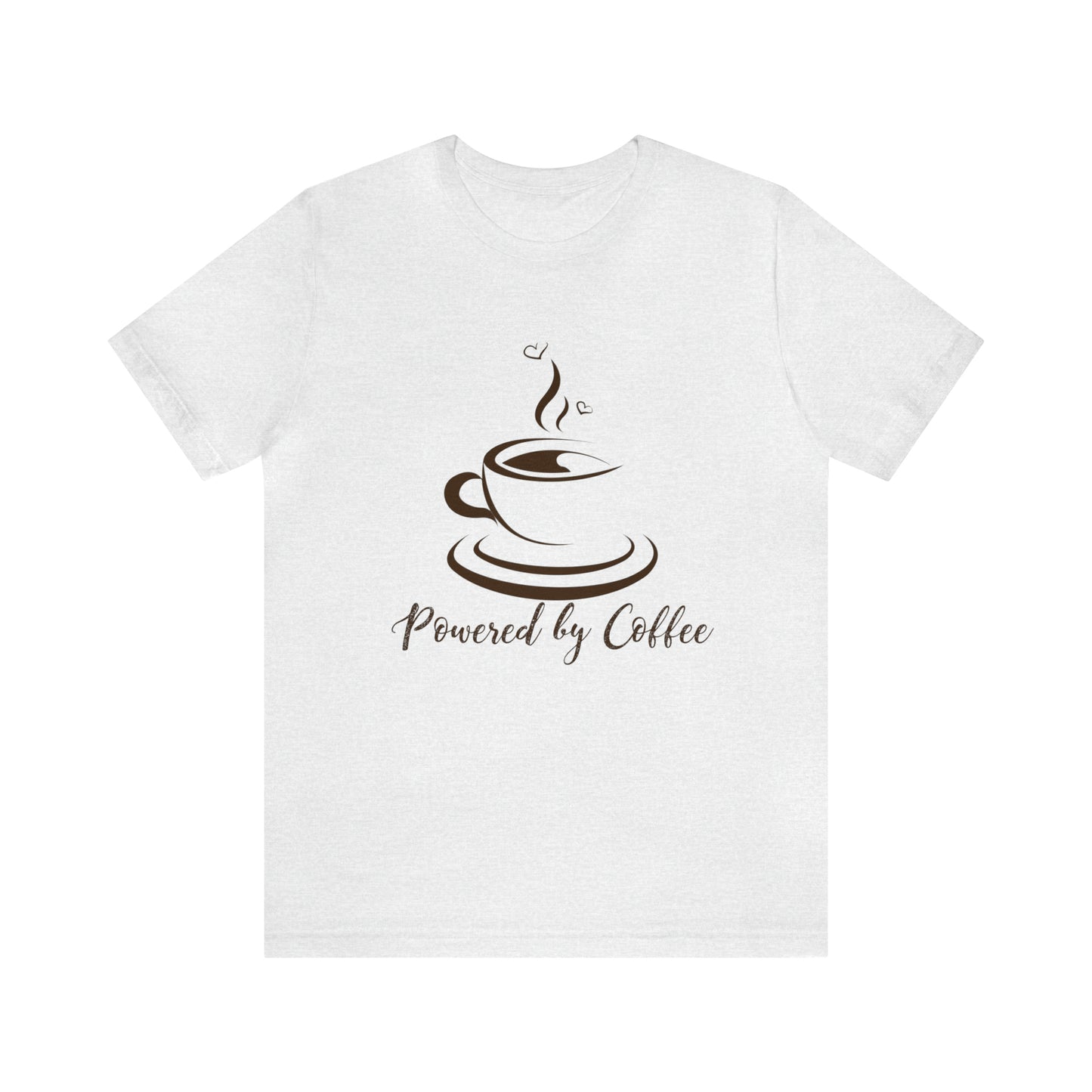 Powered by coffee Jersey Short Sleeve Tee