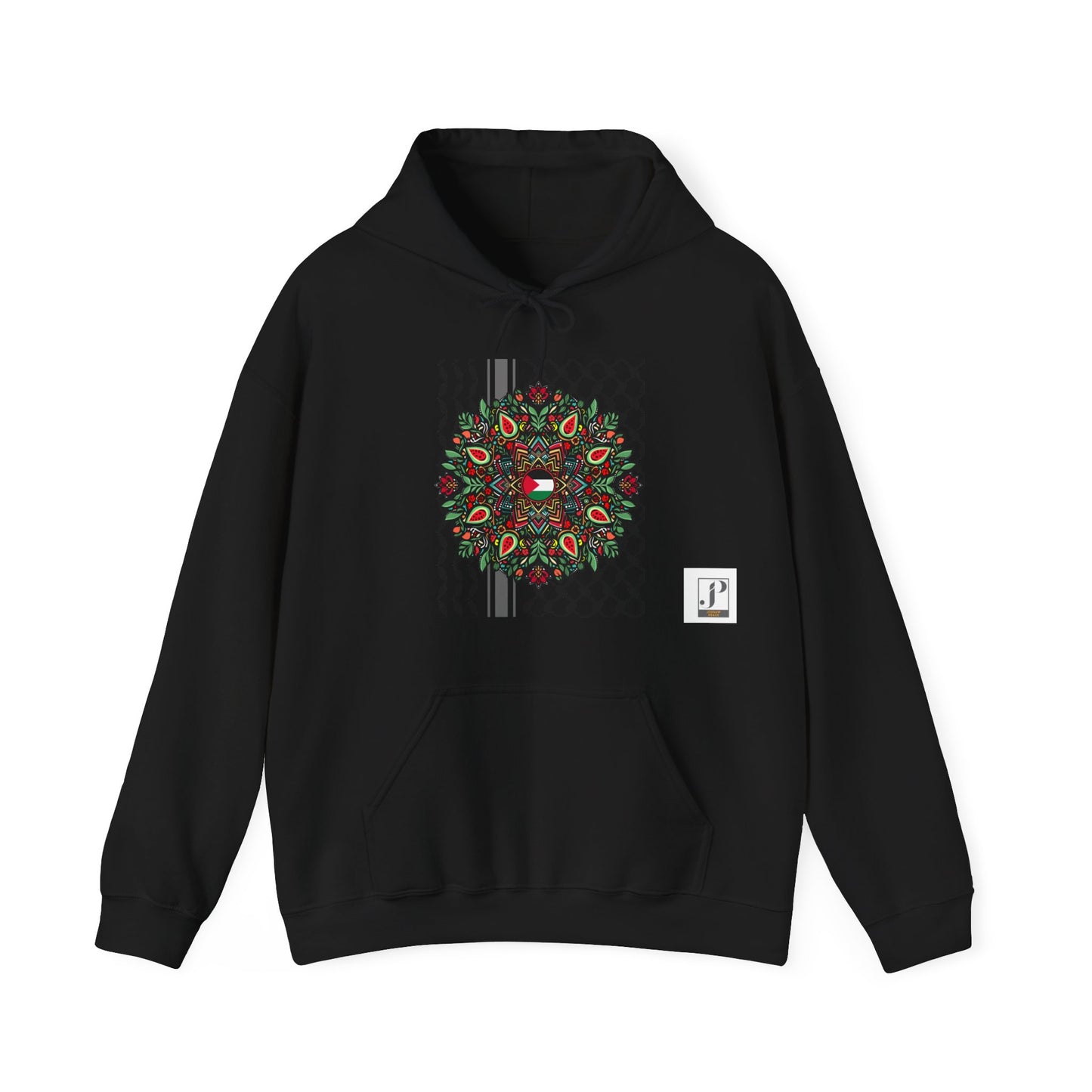 Keffiyah mandala palestine Heavy Blend Hooded Sweatshirt