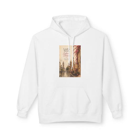 Autumn Paris Street Hoodie - 'Leaves Falling, Coffee Calling' Vintage Cityscape