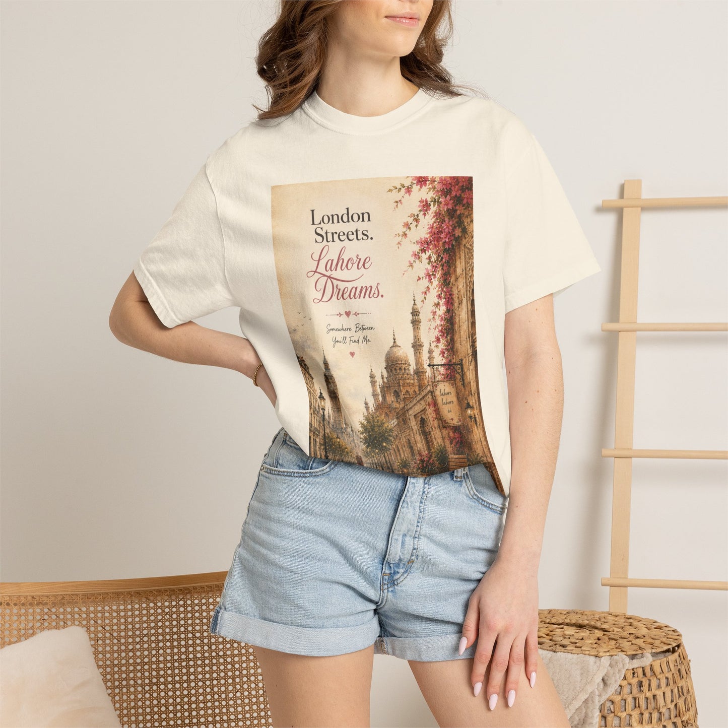 London Streets Vintage Tee — 'London Streets, Labor Dreams' Scenic Graphic T‑Shirt