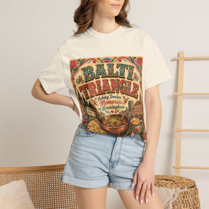 Balthi Triangle Vintage Indian Food T-Shirt