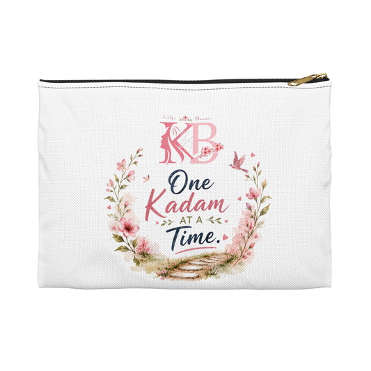 One Kadam At A Time Floral Accessory Pouch