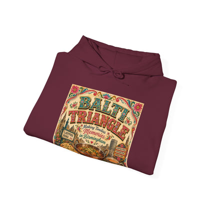 Baltimore Charm Hoodie - 'Balti Triangle' Vintage Food Poster Sweatshirt