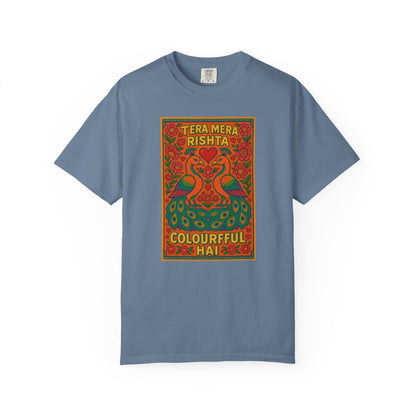 Tera Mera Rishta T-Shirt, Unisex Graphic Tee, Casual Wear, Festive Gift, Ethnic Design, Summer Top