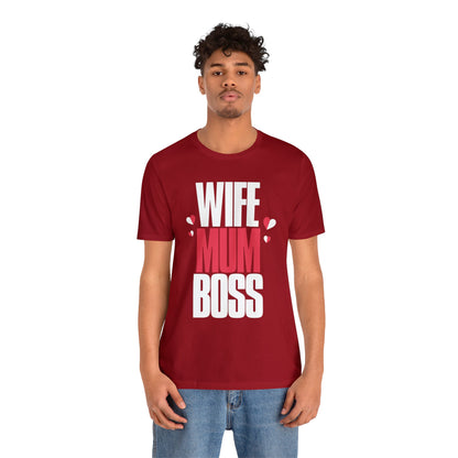 Wife mum boss Jersey Short Sleeve Tee