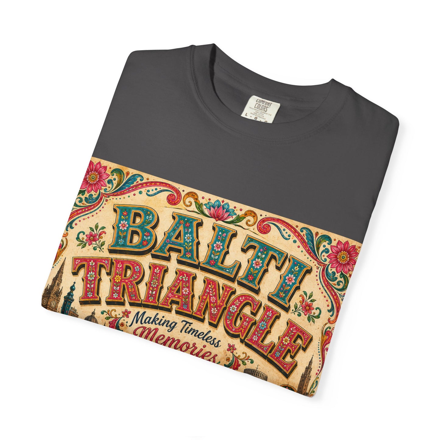 Balthi Triangle Vintage Indian Food T-Shirt