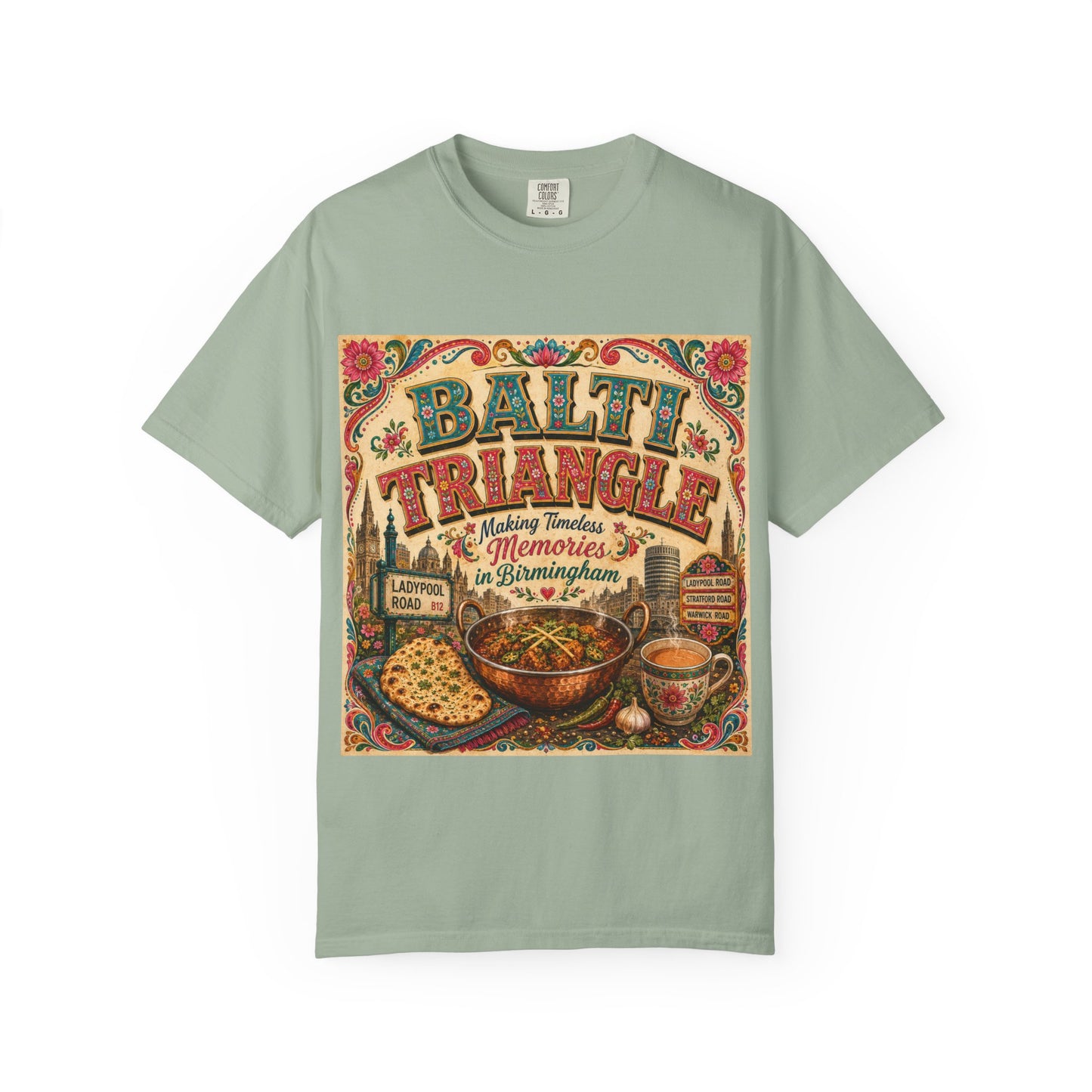 Balthi Triangle Vintage Indian Food T-Shirt