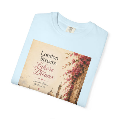 London Streets Vintage Tee — 'London Streets, Labor Dreams' Scenic Graphic T‑Shirt