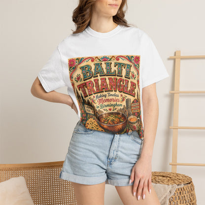 Balthi Triangle Vintage Indian Food T-Shirt