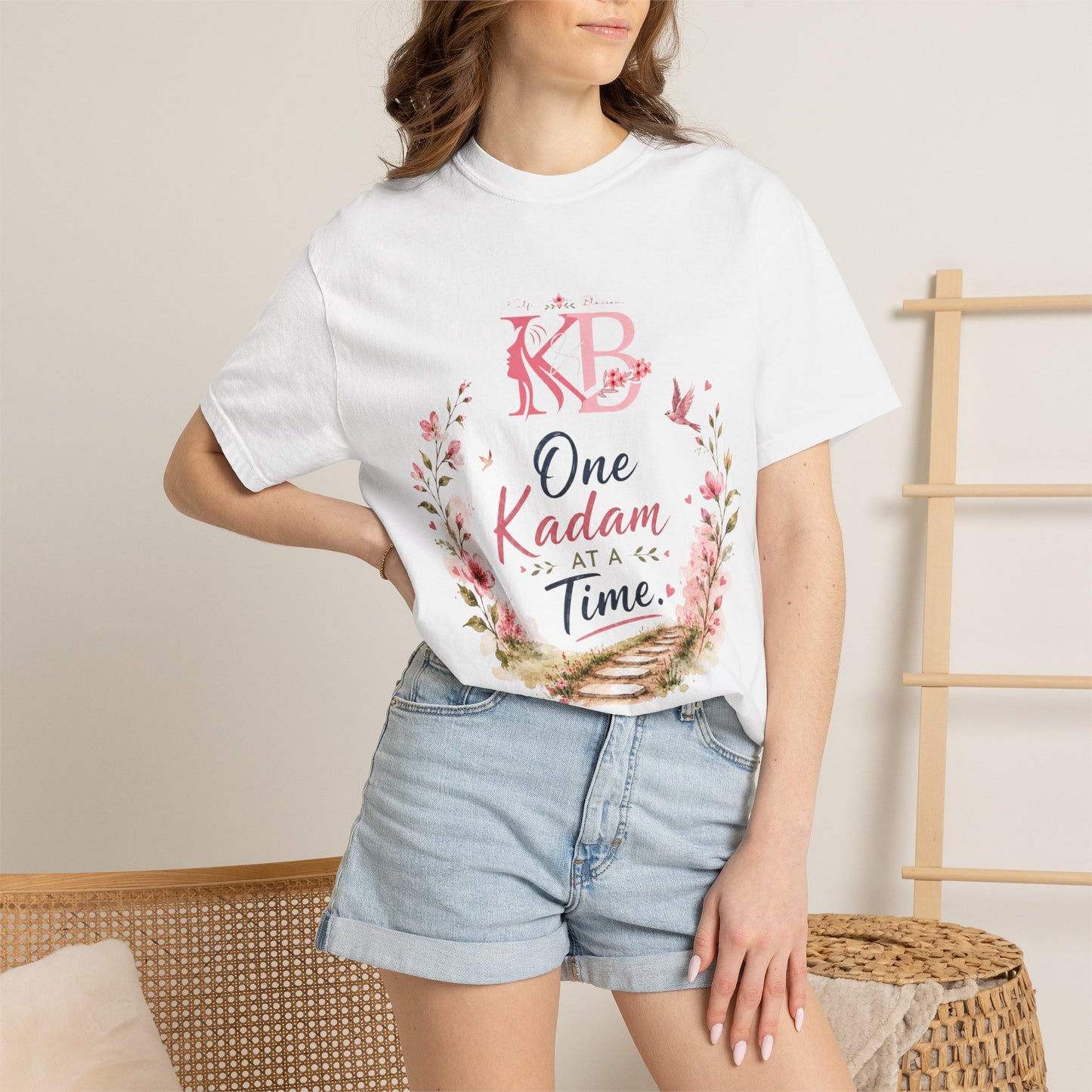 One Kadam at a Time Floral T-Shirt