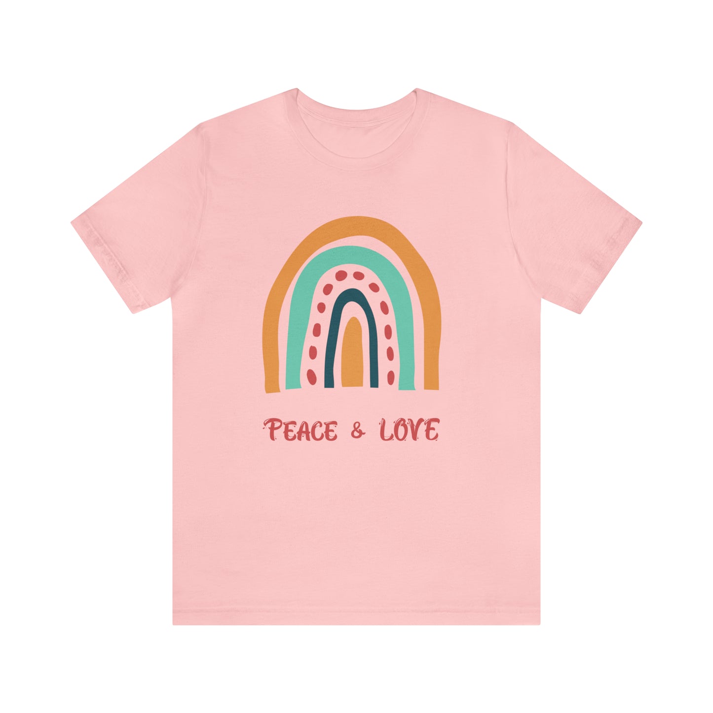 Peace and love Jersey Short Sleeve Tee