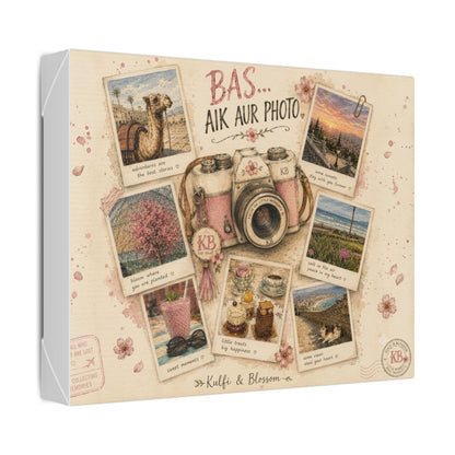 Wall Art Canvas - "Bas Aik Aur Photo" Travel Polaroid Collage