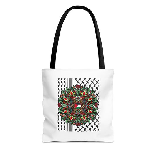 Keffiyah mandala palestine Tote Bag