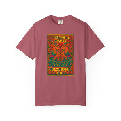 Tera Mera Rishta T-Shirt, Unisex Graphic Tee, Casual Wear, Festive Gift, Ethnic Design, Summer Top