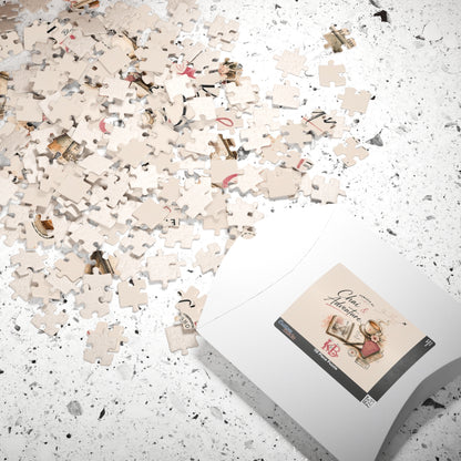 Chai & Adventure 520‑Piece Jigsaw Puzzle — Travel & Tea Lover Gift