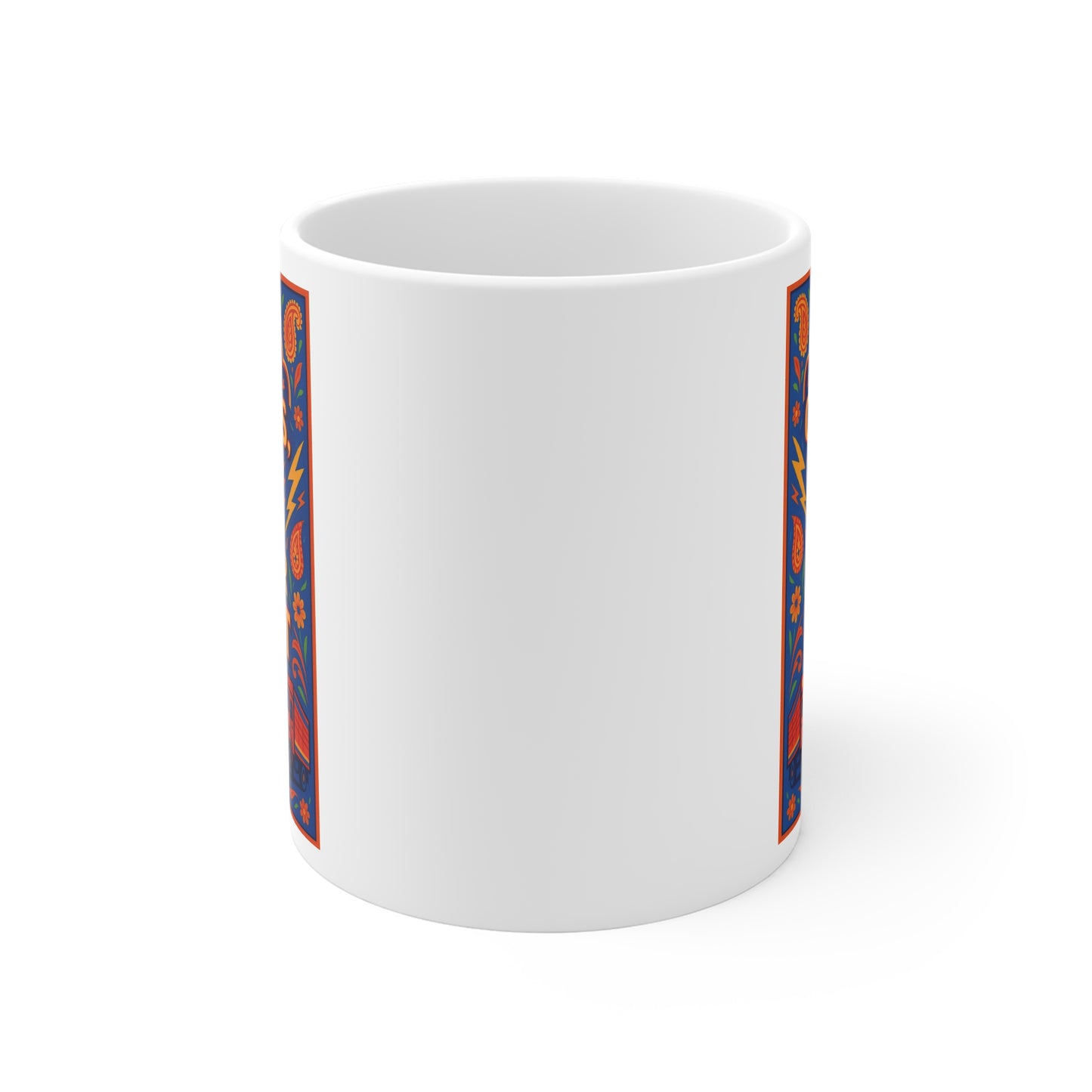 Bold Colours Bolder Heart Mug - Colorful Coffee Cup, Artisan Gift, Inspirational Beverage Container, Fun Kitchen Decor, Unique Mug [...]