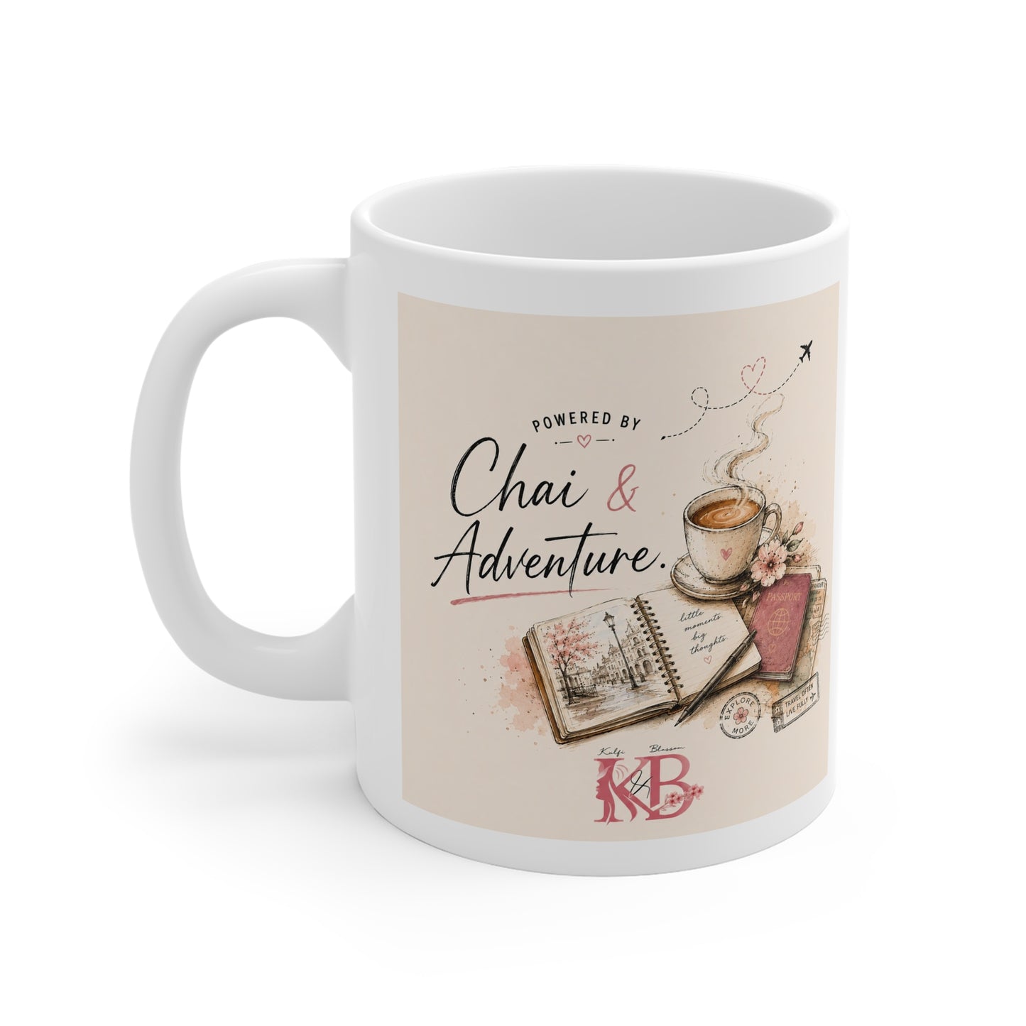 Chai & Adventure Tea Travel Ceramic Mug